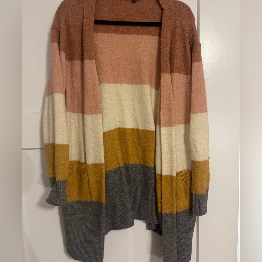 Color block cardigan XL